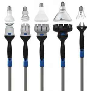 Unger Universal Bulb Changer, Black Snap-On Grip Tool with Non-Scratch Parts for Standard 1 in. Threaded Bulbs